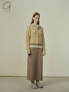 SWAYING 25 Early Spring Splicing Skirt SW-SW25PS3B08-HHT Gray Camel SW25PS3B08